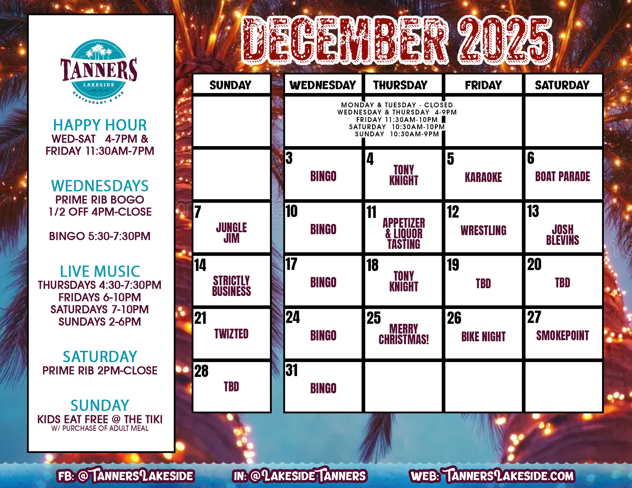 tanners calendar DEC 25 copy